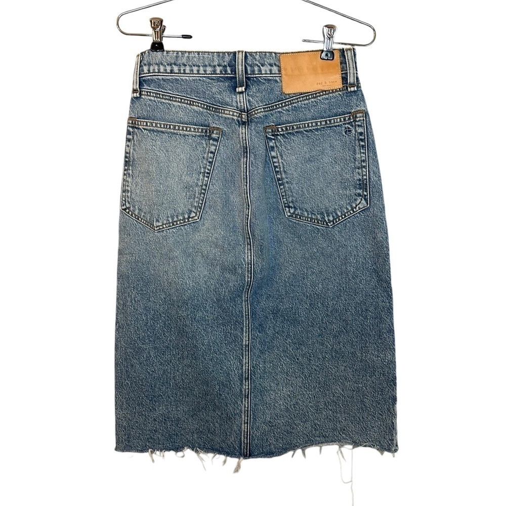 Rag & Bone Womens High Rise Midi Skirt Farrow Size 26 - Picture 7 of 9